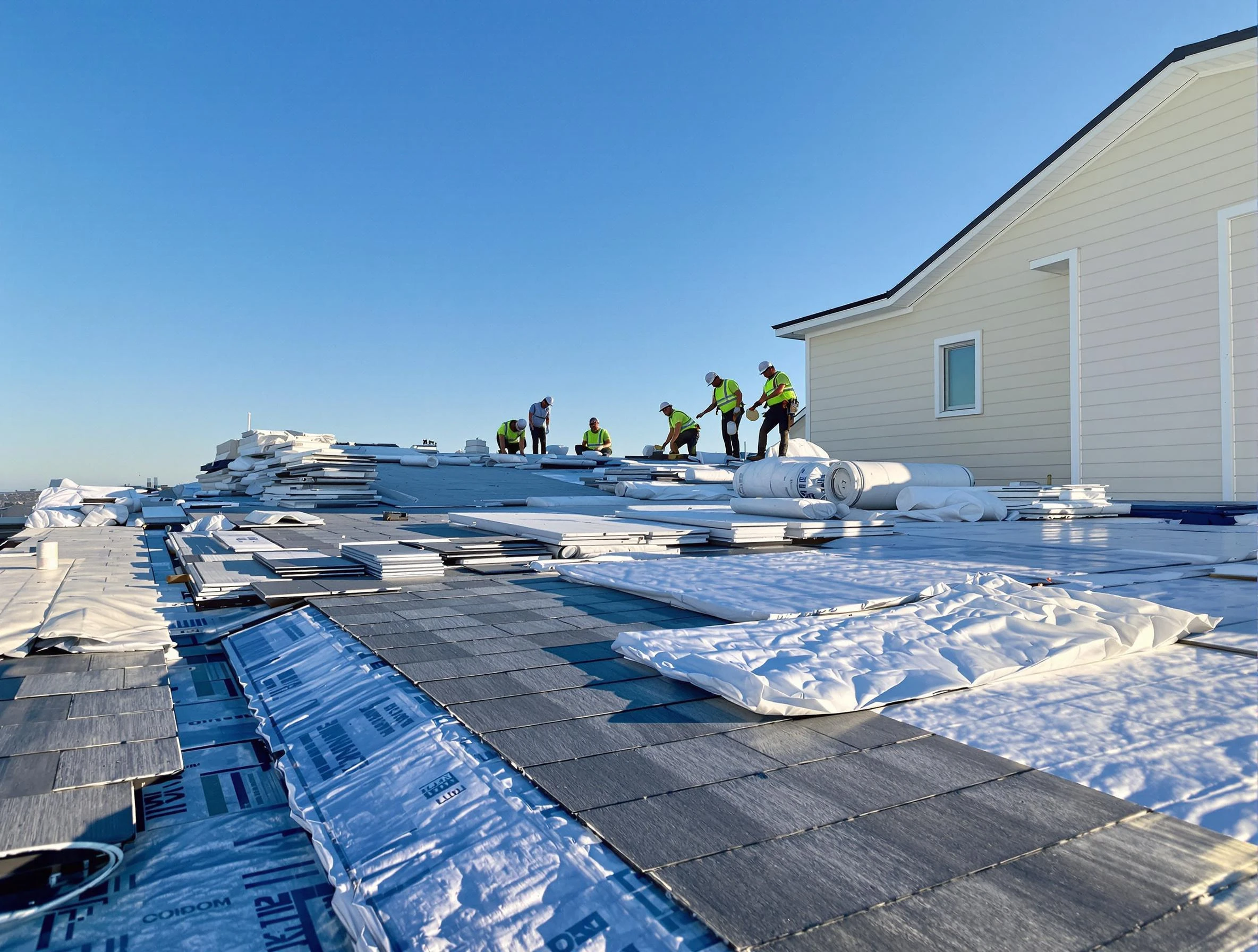 Finished roof installation project by Eastlake Roofing Company in Eastlake, OH